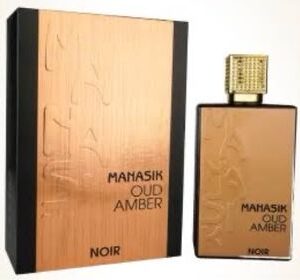 100ML Manasik Oud Amber Noir arabe
