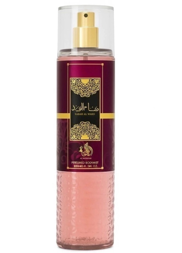250ml Sabah Al Ward body mist Al Wataniah Árabe